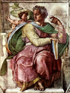 Michelangelo, Prophet Jesaja, Sixtinische Kapelle, Vatikan